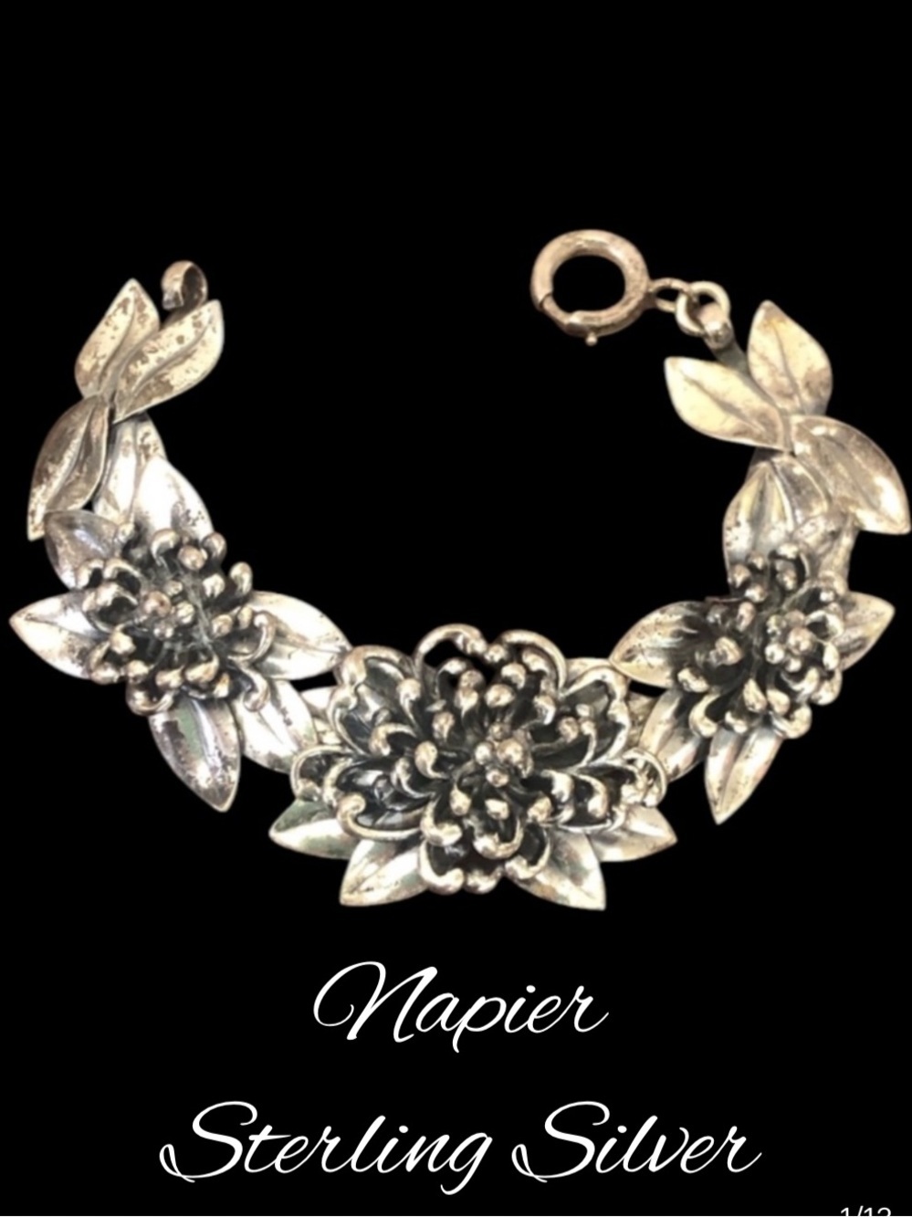 Vintage NAPIER STERLING SILVER Bracelet